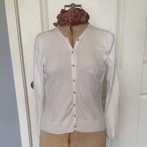 GAP Women's white Cardigan Sweater